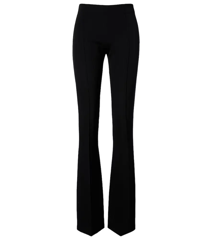 The Row Fabien wool cady flared pants
