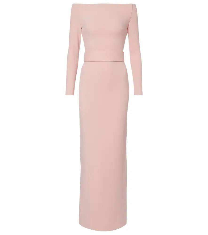 Solace London Sabina off-shoulder gown