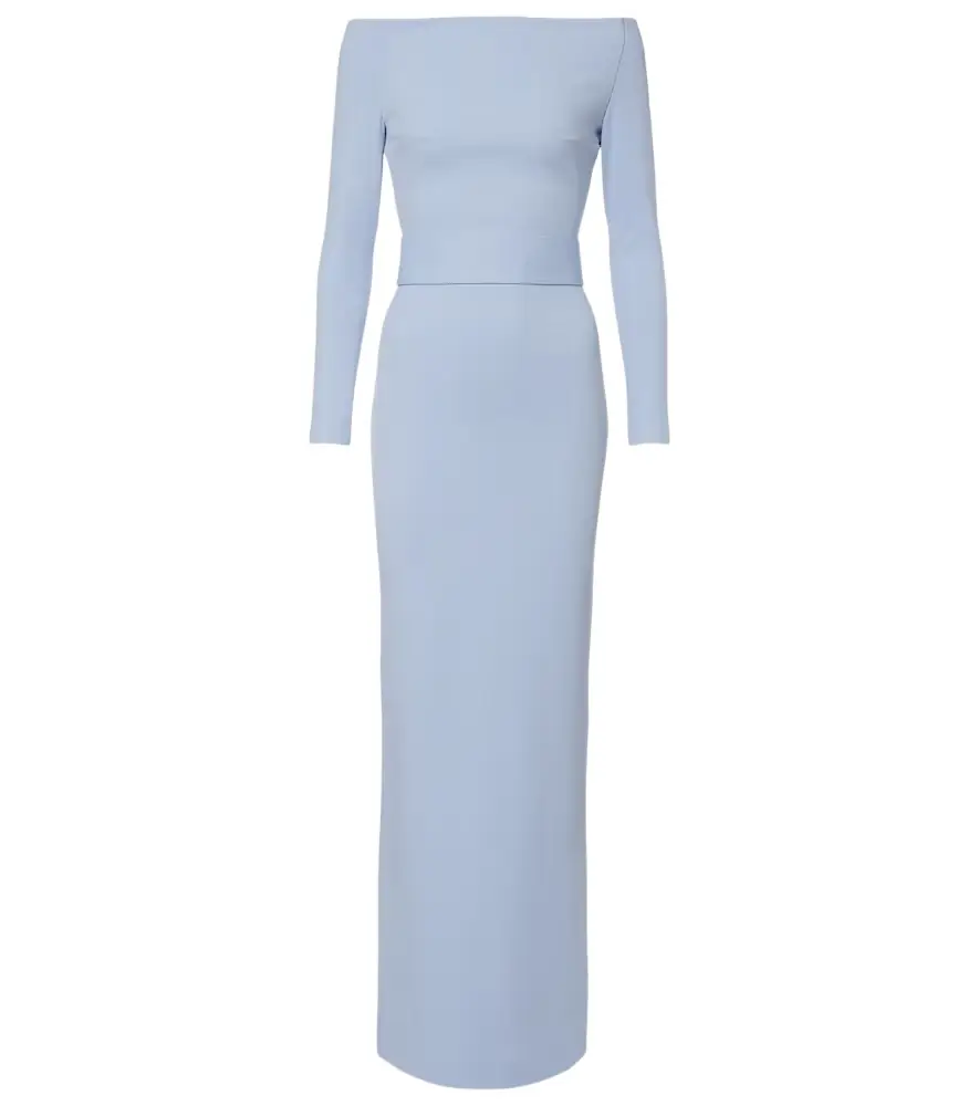 Solace London Sabina off-shoulder gown