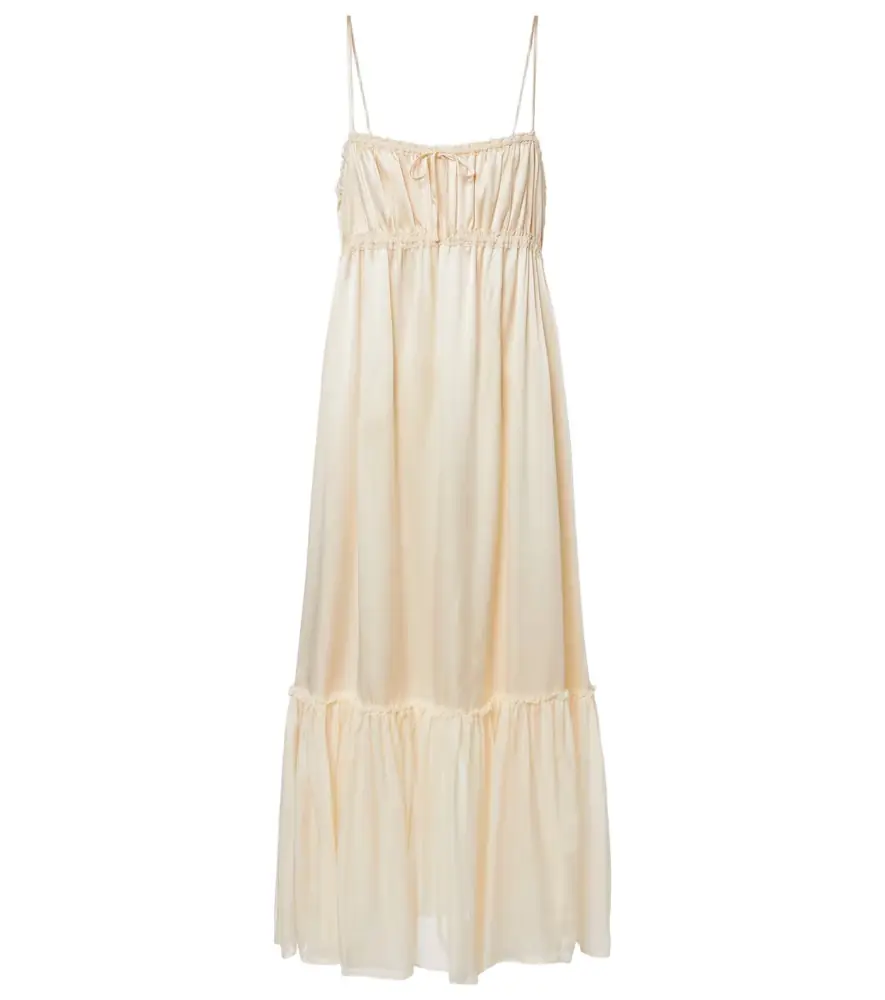 Ulla Johnson Marielle ruched silk midi dress