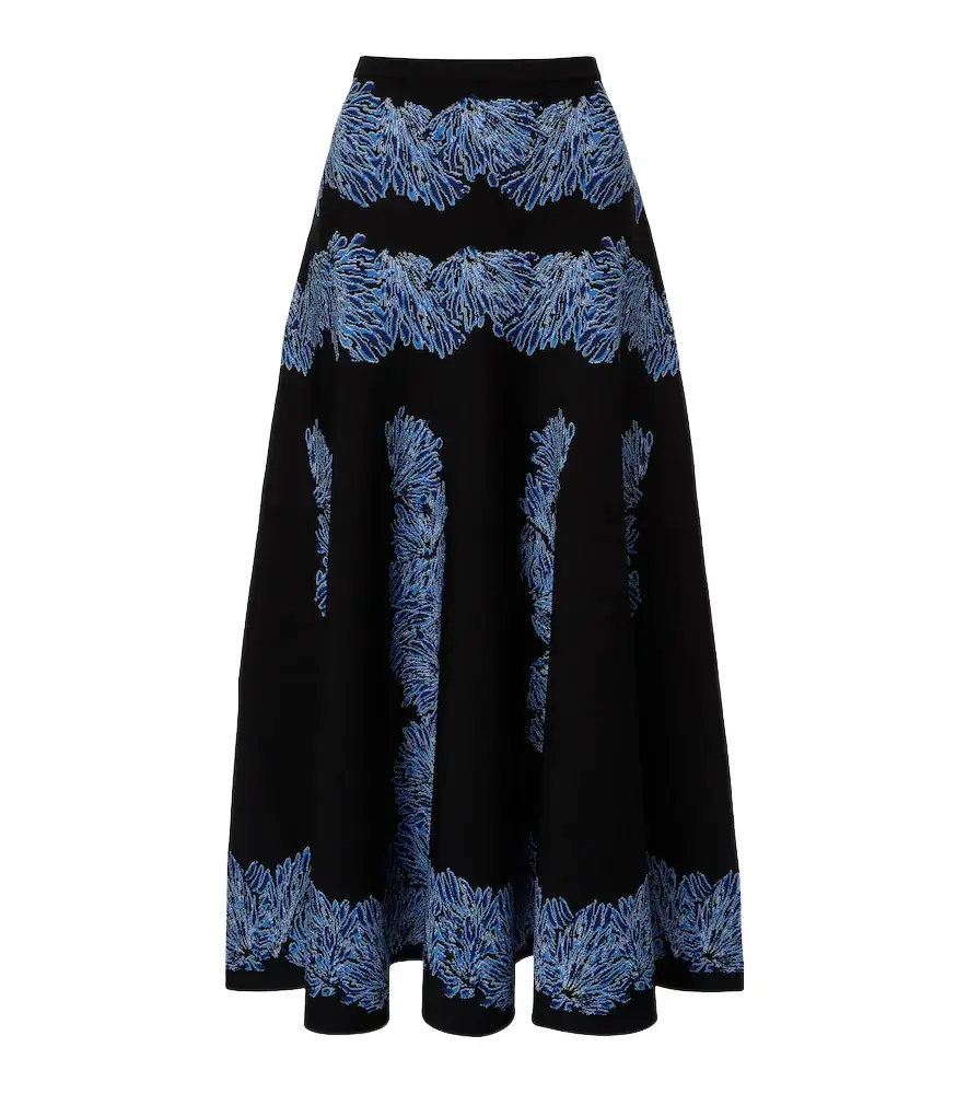 Ulla Johnson Alessia knitted jacquard midi skirt - Women's Clothing