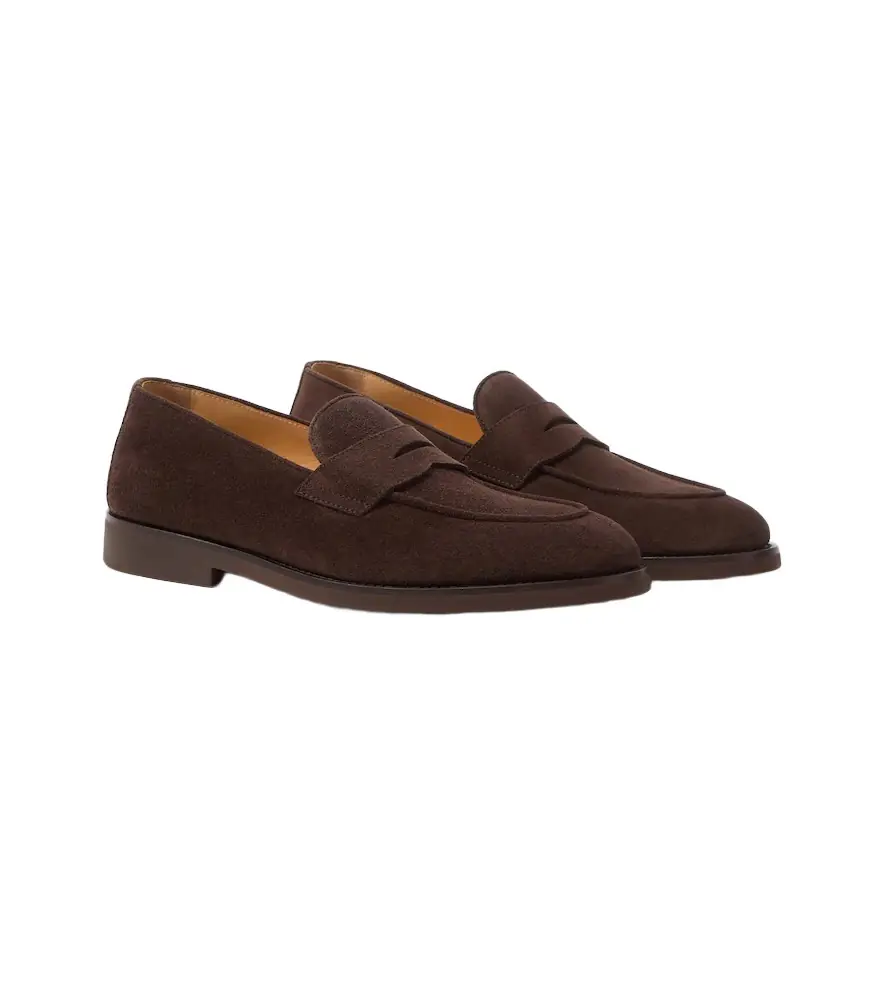 Brunello Cucinelli Suede penny loafers - Women's Shoes