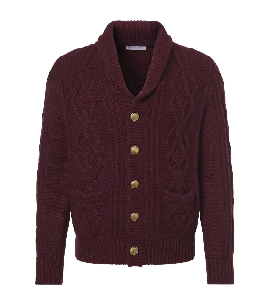 Brunello Cucinelli Cable-knit cashmere cardigan