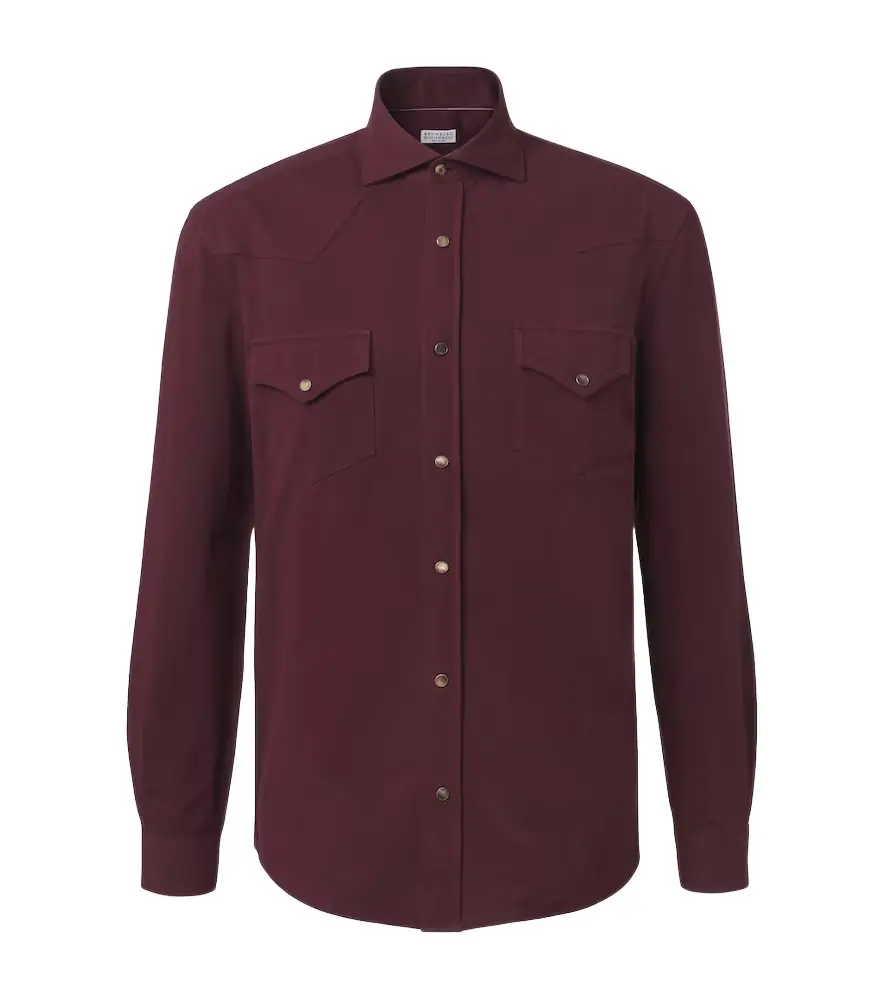 Brunello Cucinelli Cotton piqué shirt