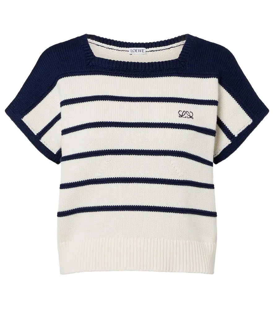 Loewe Striped cotton and wool sweater