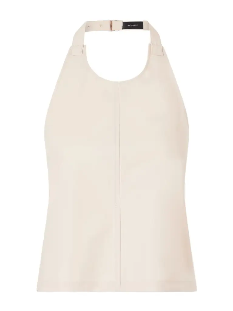 Wardrobe.NYC Cotton-blend Halterneck Top