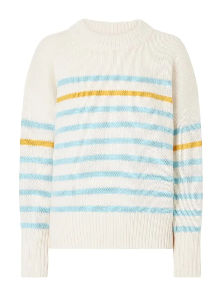 La Ligne Marin Striped Wool And Cashmere-blend Sweater
