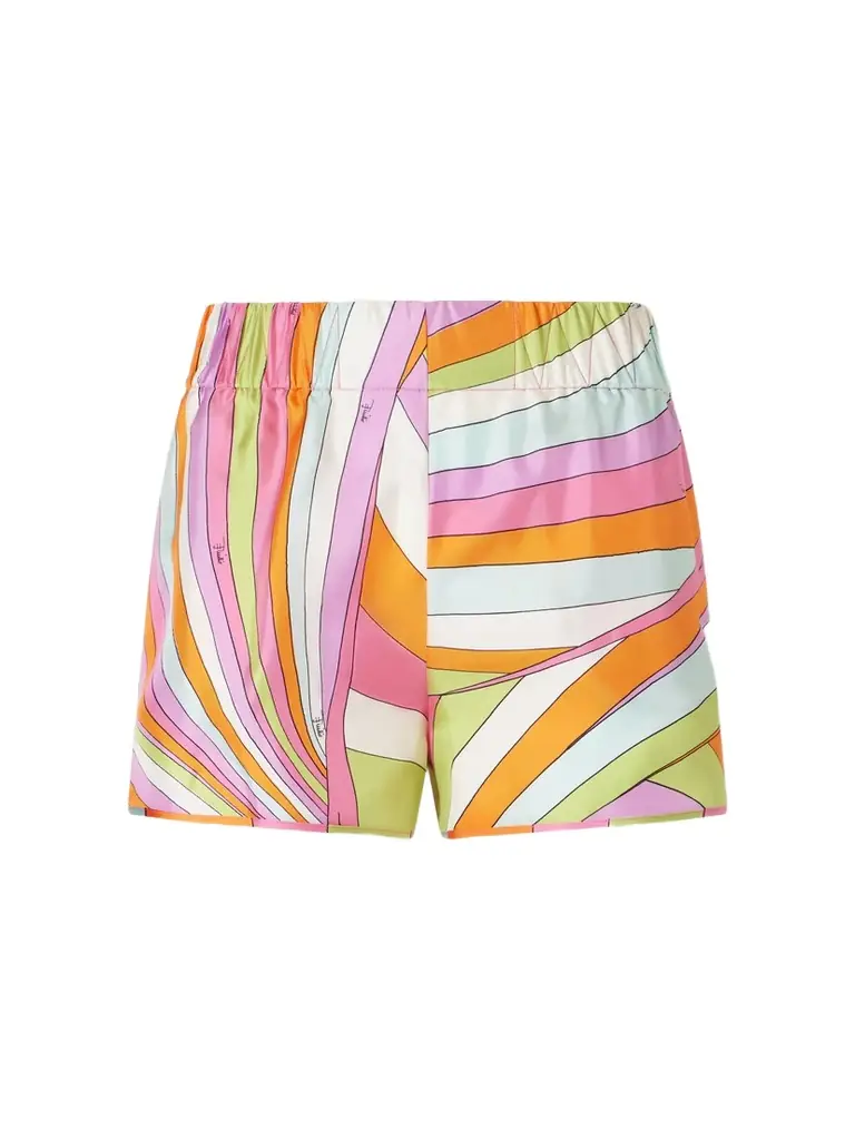 PUCCI Printed Silk-twill Shorts
