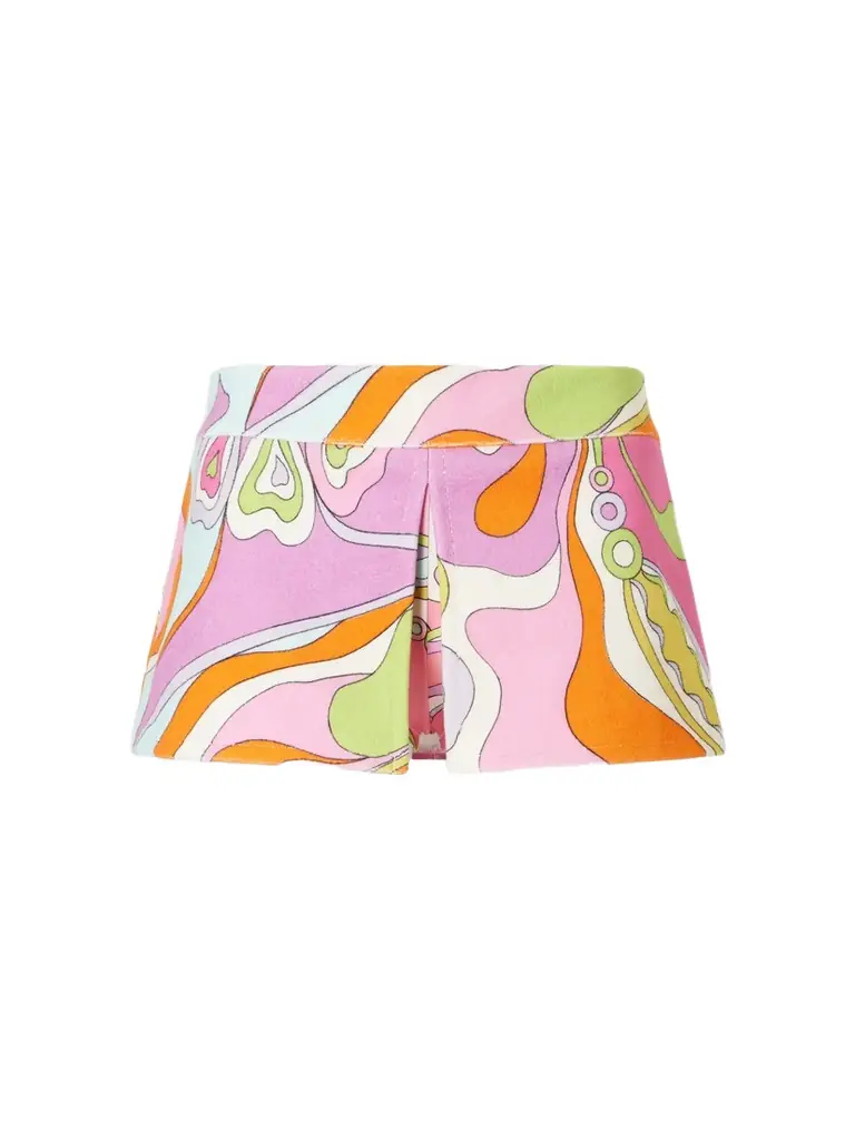 PUCCI Printed Cotton-terry Shorts - Women's Clothing