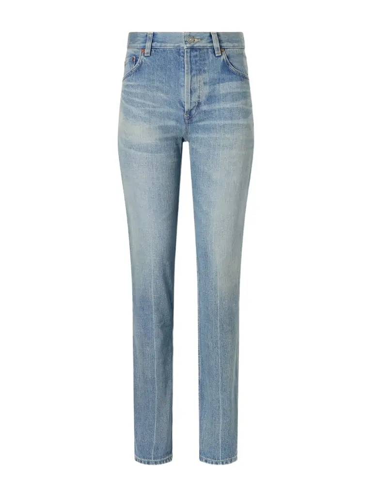 Saint Laurent High-rise Straight-leg Jeans