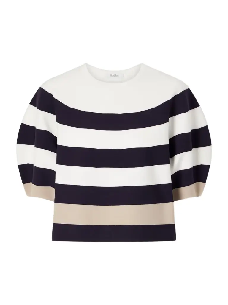 Max Mara Striped Jersey Sweater