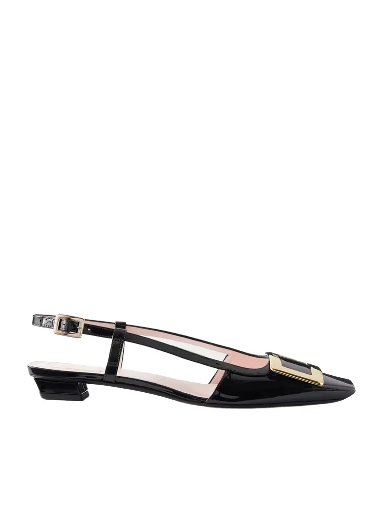 Roger Vivier Belle Vivier 45 Patent Leather Slingback Pumps