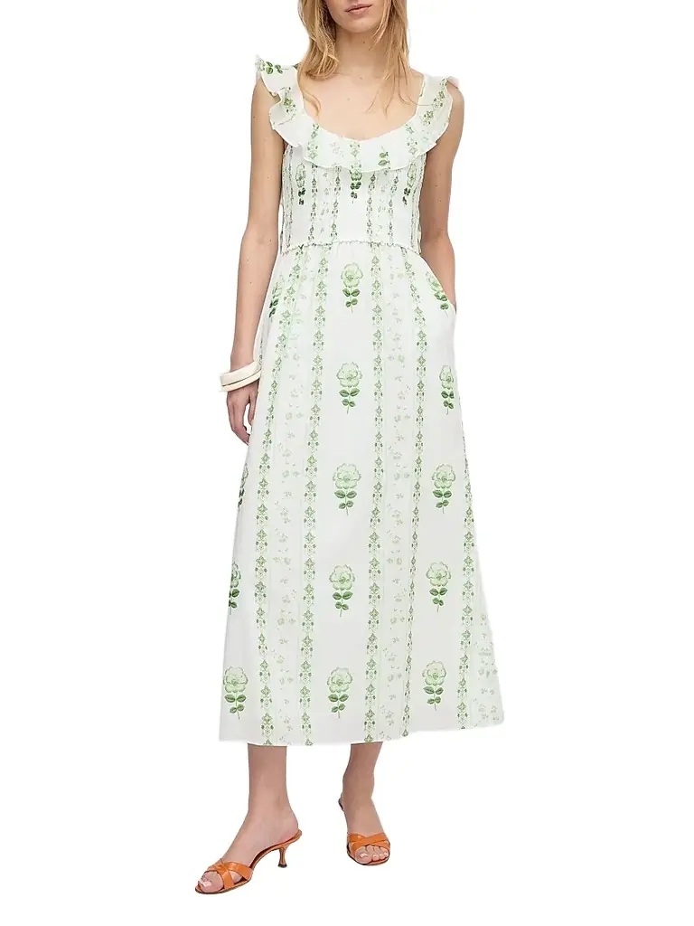 Hill House Home Women's The Cambria Nap Dress - White Multi