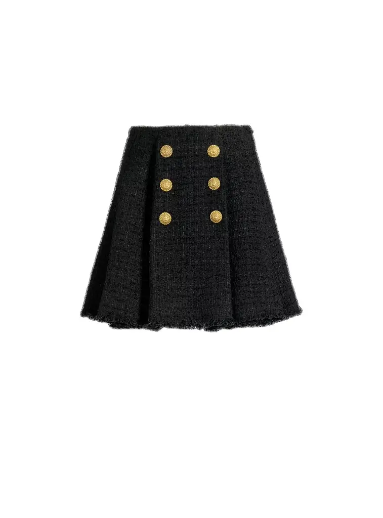 Balmain Flared tweed skirt