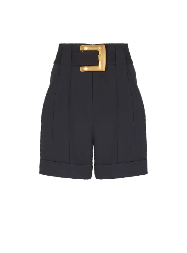 Balmain Grain de poudre shorts with belt