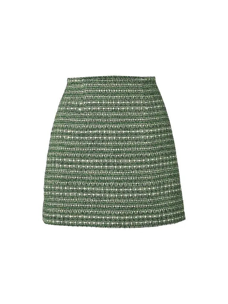 Carolina Herrera Women's Tweed Cotton-Blend Miniskirt - Green Multi