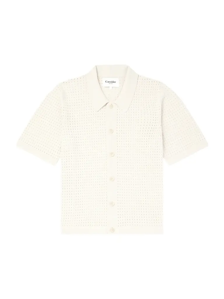 Pointelle-Knit Organic Cotton Shirt - Men