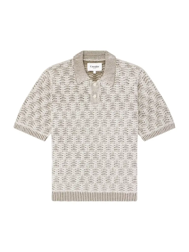 Open-Knit Pima Cotton Polo Shirt - Men