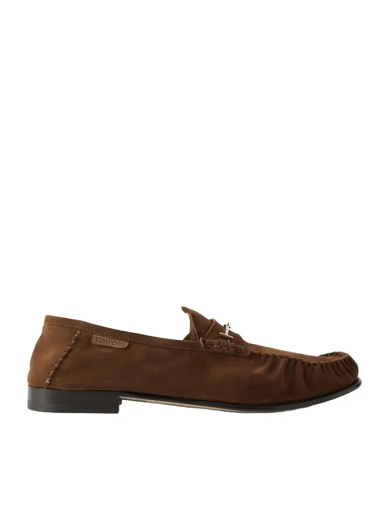 Ripley Embellished Suede Loafers - Men