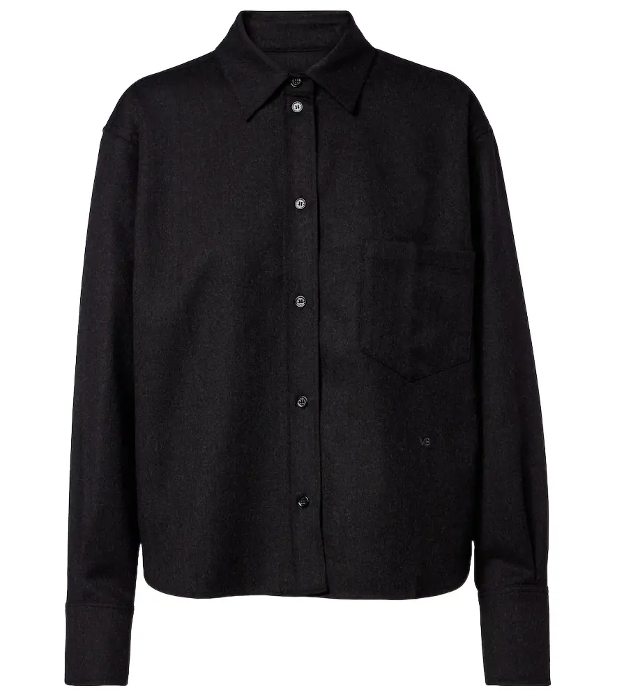 Victoria Beckham Ellys wool flannel shirt