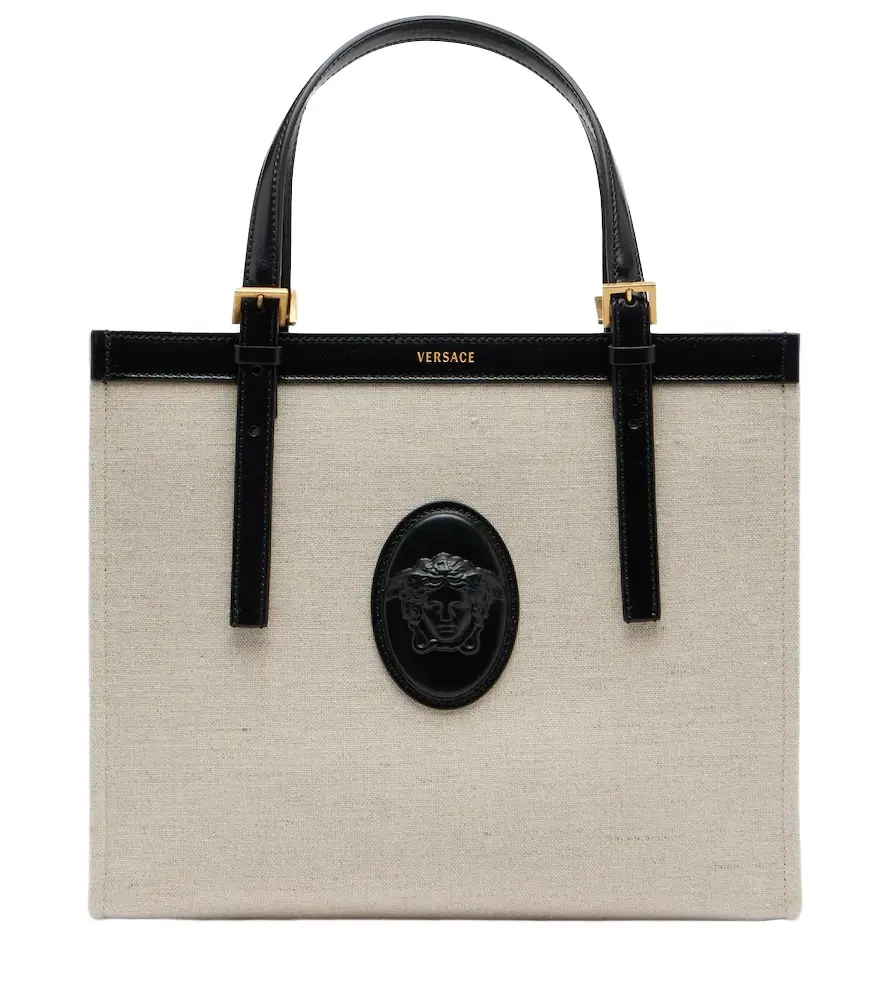 Versace Rivière Small canvas tote bag
