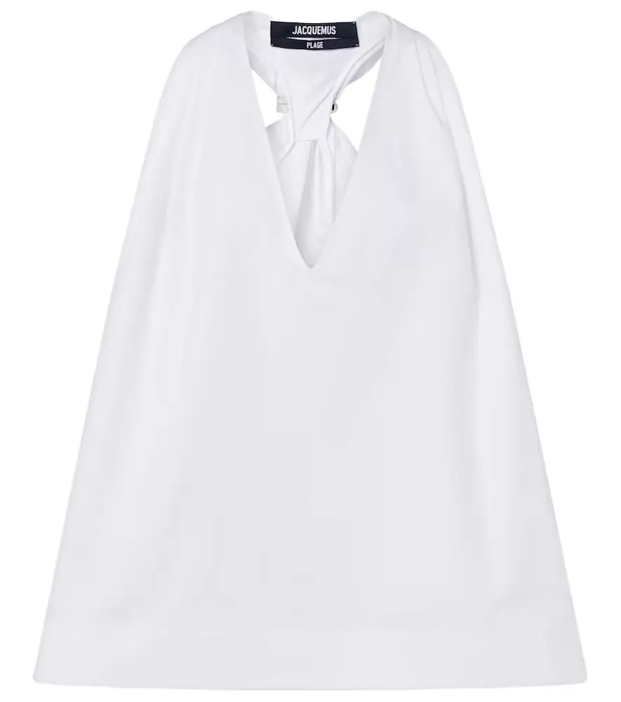 Jacquemus Norma cotton poplin top