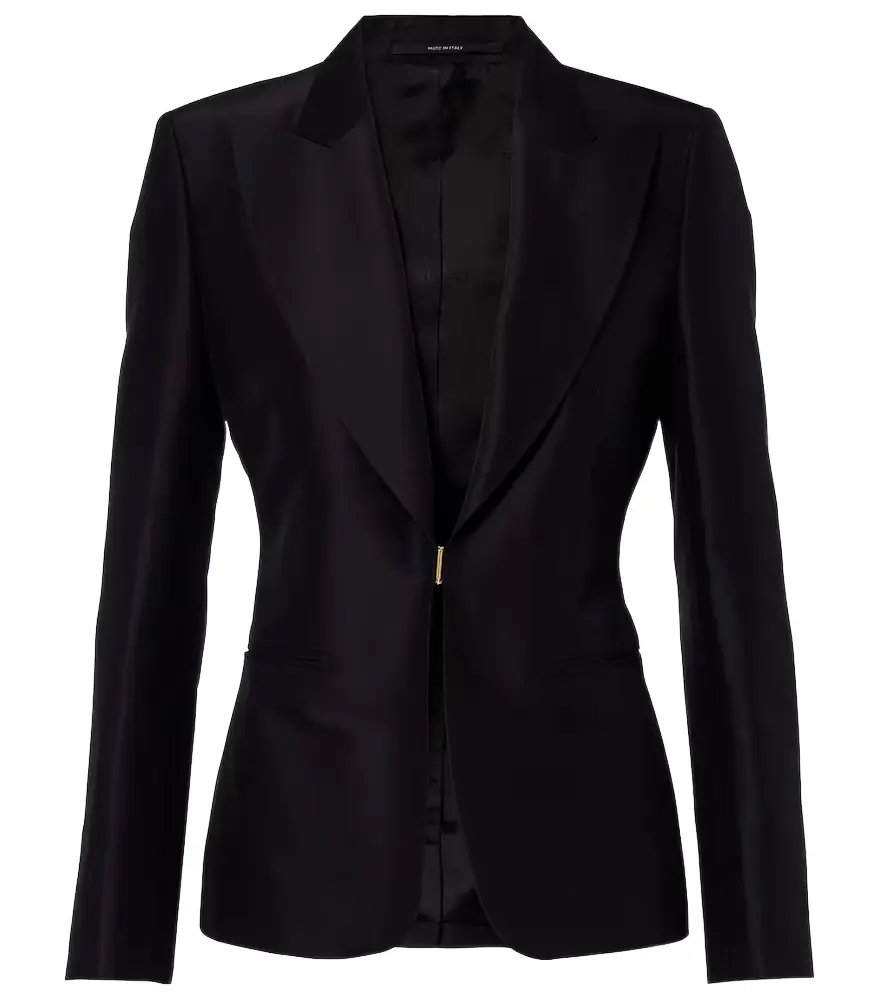 Gucci Silk faille blazer