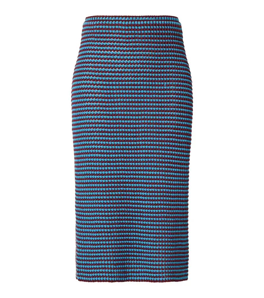 Alaia Alaïa Crochet cotton pencil skirt