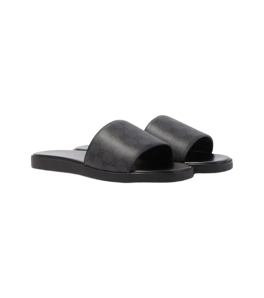 Gucci GG canvas slides - Women's Shoes