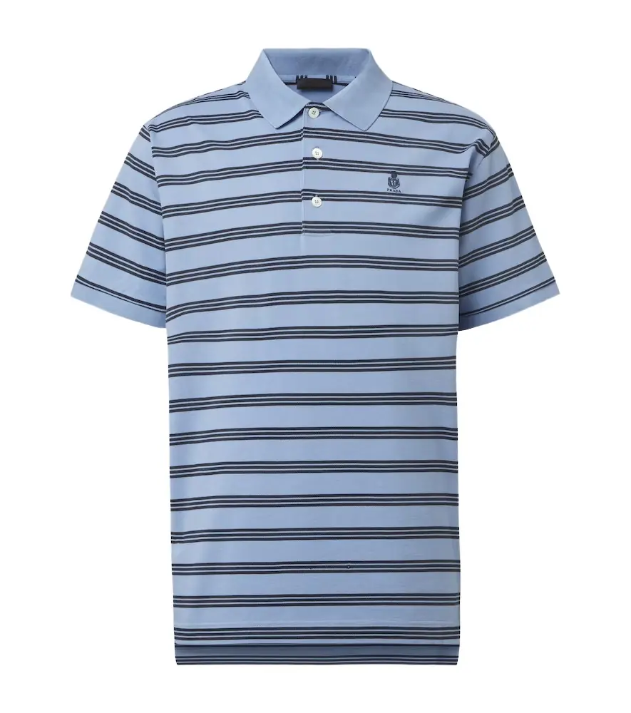 Prada Striped cotton polo shirt - Women's Clothing