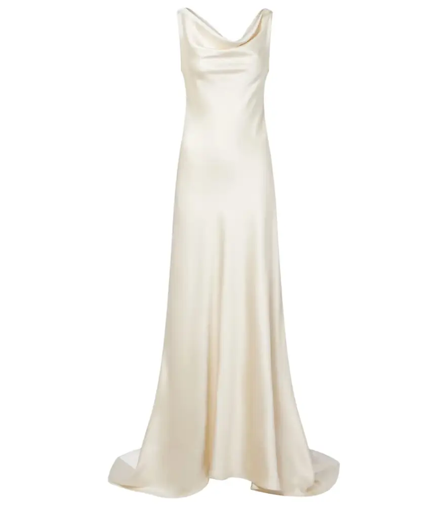 Rohe Róhe Bridal draped satin gown