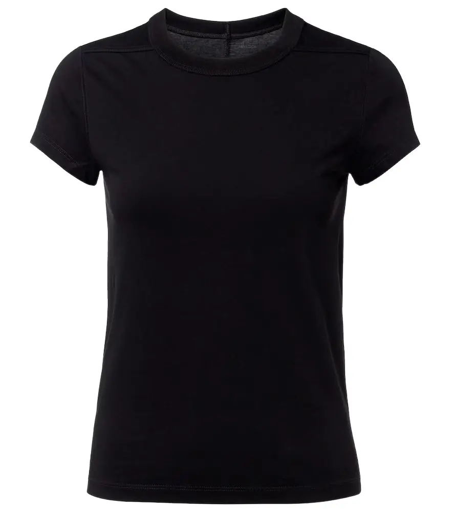 Rick Owens Cropped Level cotton jersey T-shirt
