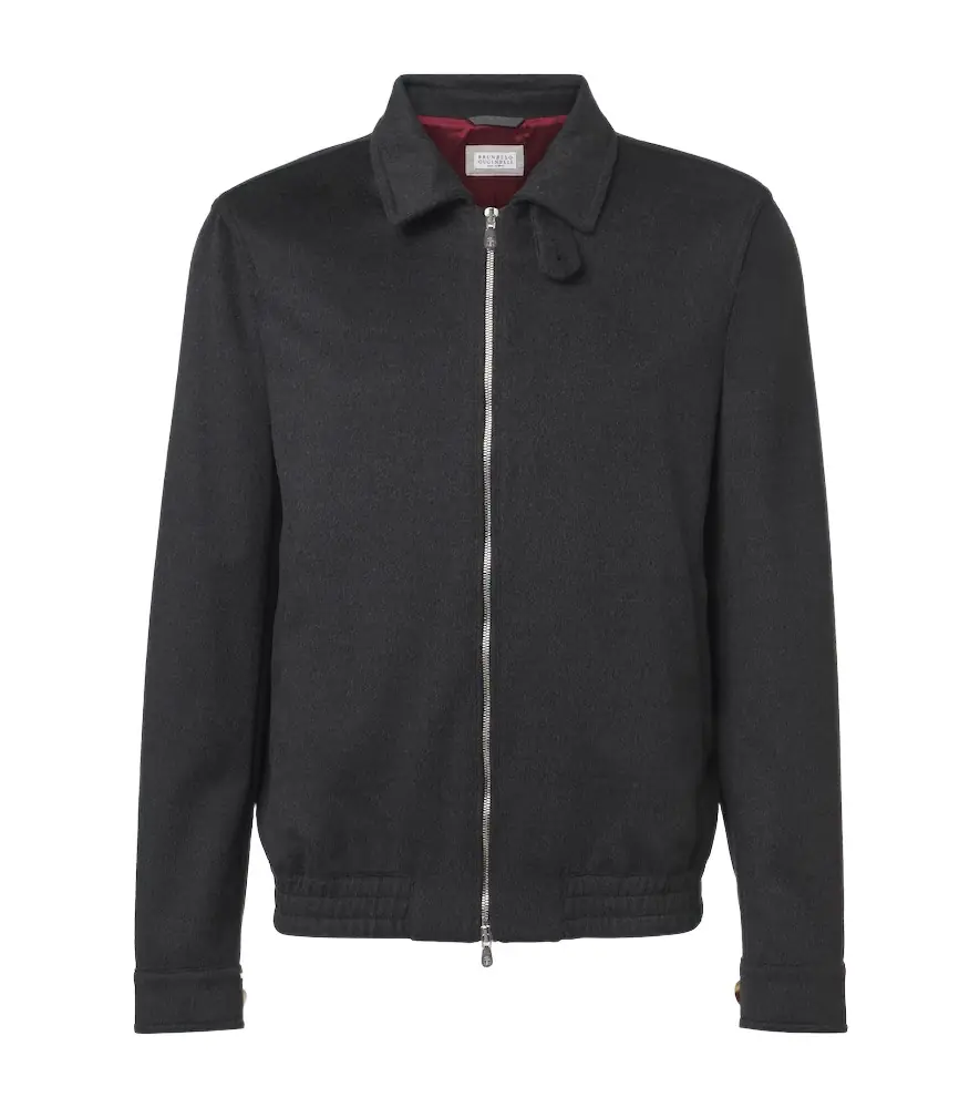 Brunello Cucinelli Virgin wool blouson jacket