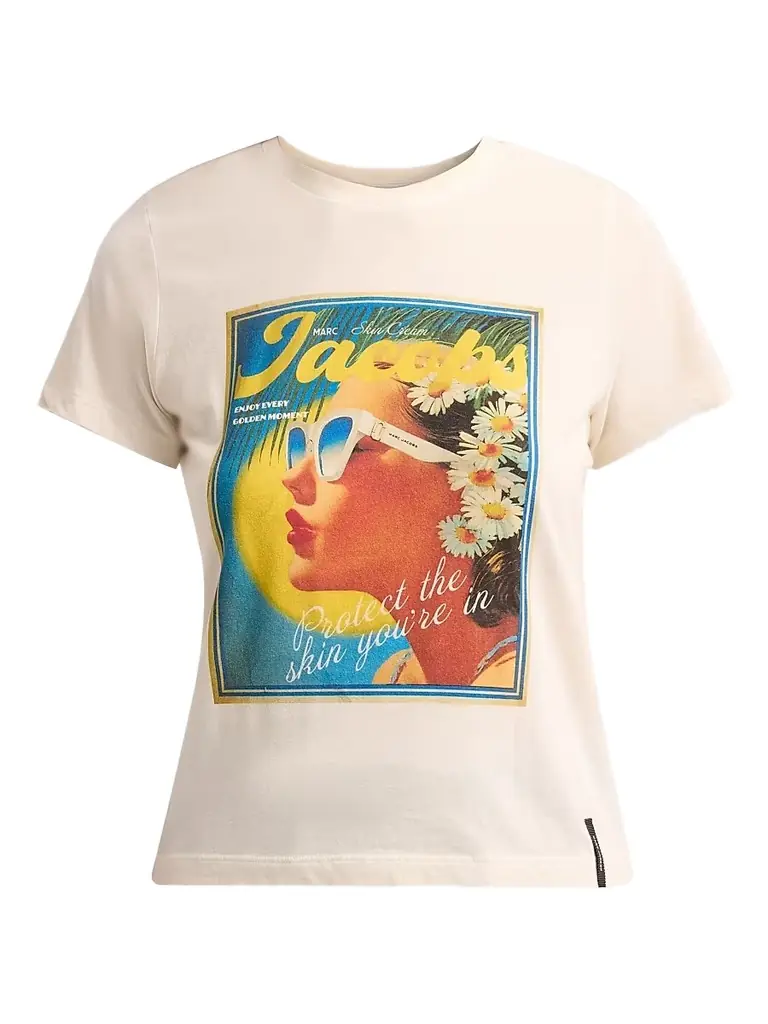 Marc Jacobs Women's Sun Poster Femme T-Shirt - White Multi - Women's Clothing