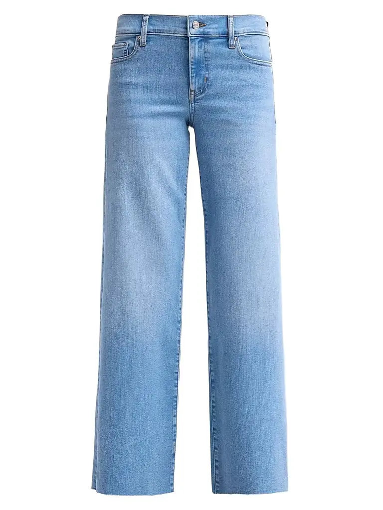 FRAME Women's Low-Rise Le Slim Palazzo Jeans - Honeymoon Raw Fray - Women's Clothing