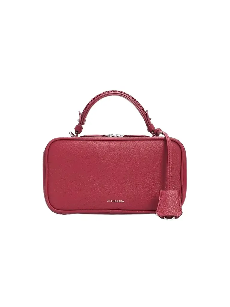 Altuzarra Women's Fall 3 Tack Trunk Leather Top Handle Bag - Deep Cherry - Women's Bags