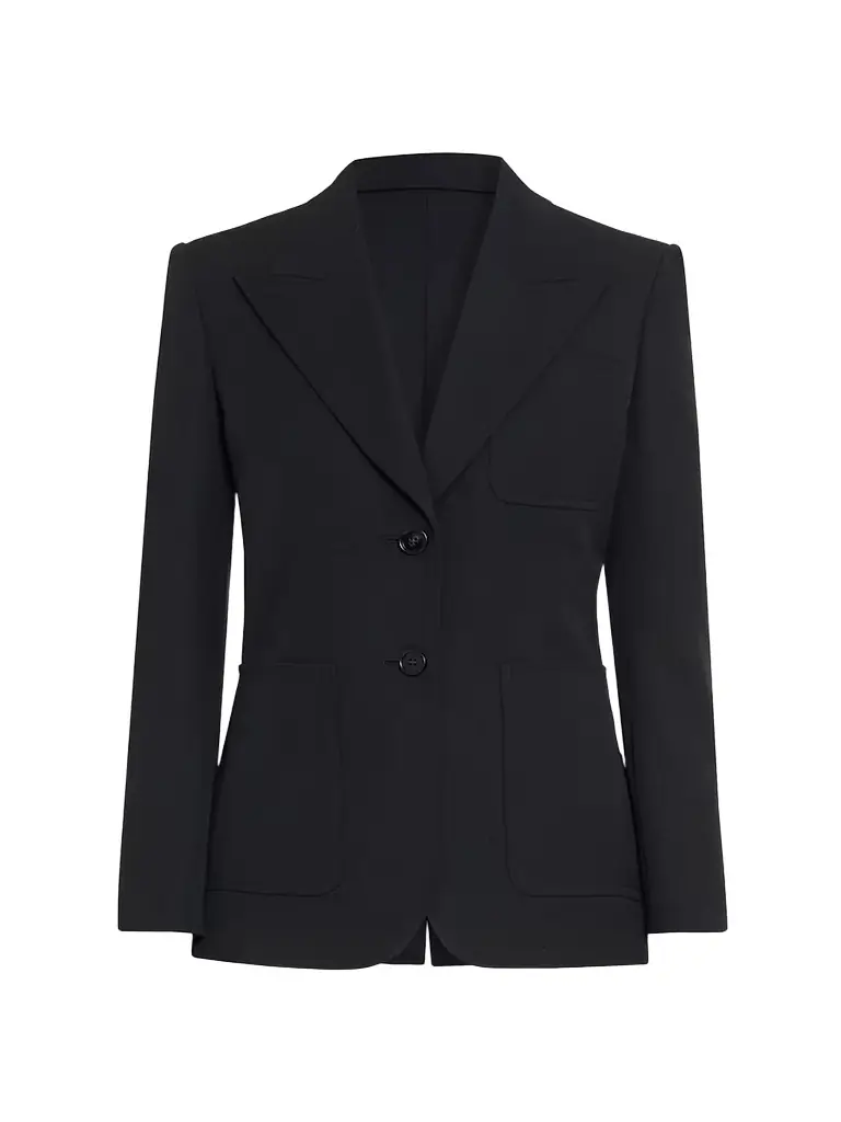 Chloé Women's Single-Breasted Wool Blazer - Black - Women's Clothing