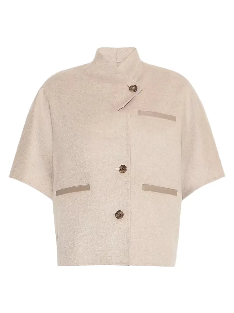 Max Mara Women's Lightweight Cashmere Cape - Stone
