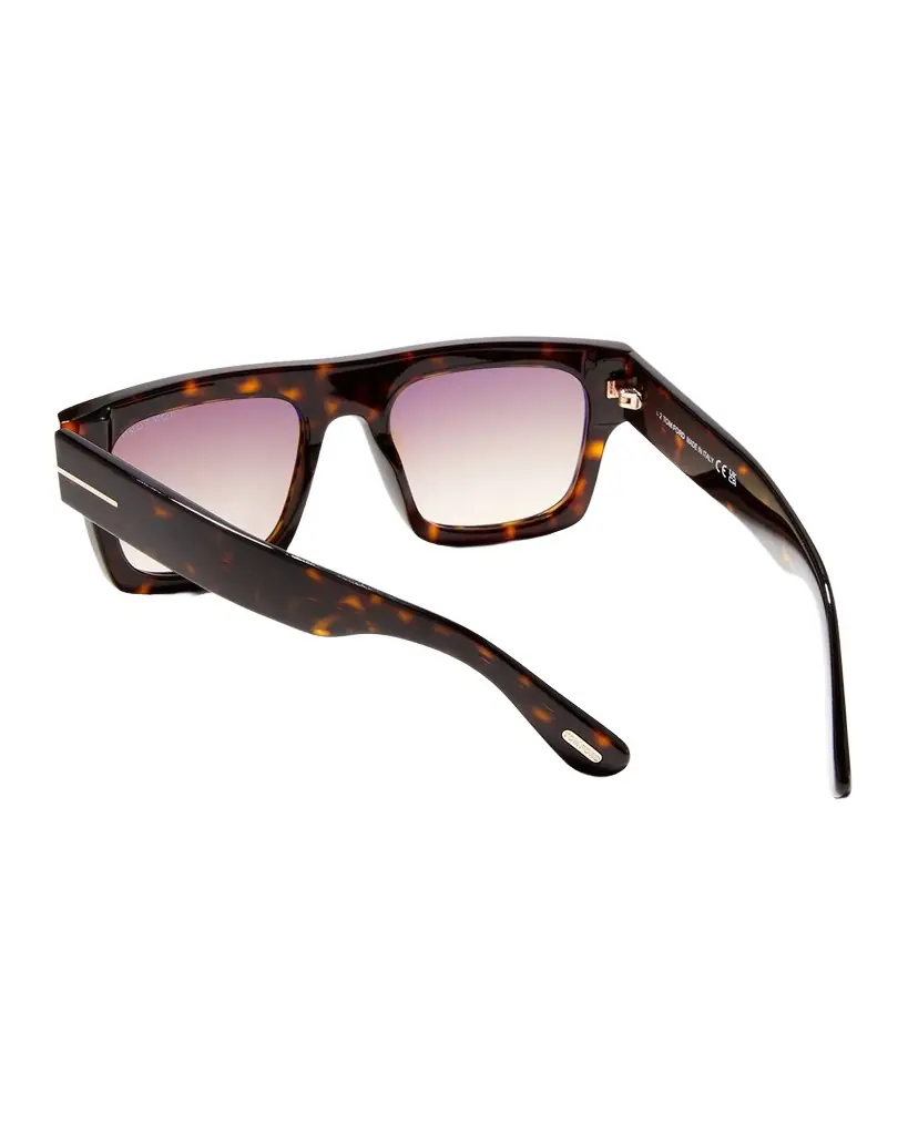 TOM FORD Fausto Square Acetate Sunglasses