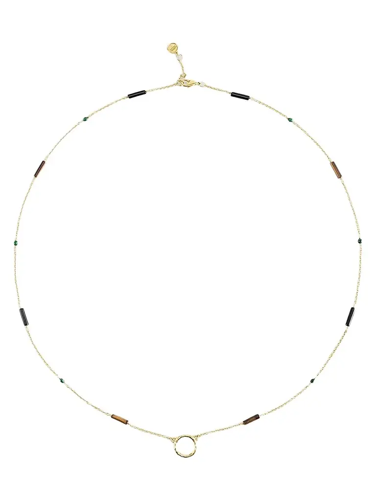 Anabel Aram Women's Forza 18K-Gold-Plated & Multi-Gemstone Long Chain Necklace - Gold