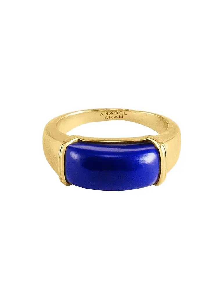 Anabel Aram Women's Forza 1K-Gold-Plated & Gemstone Ring - Lapis