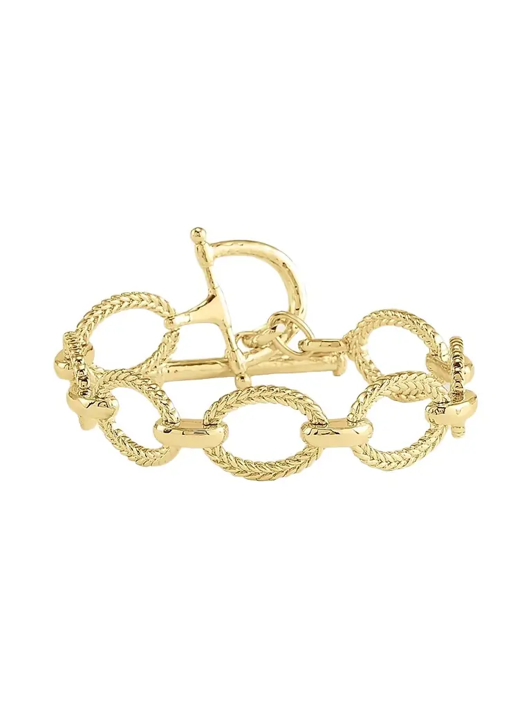 Anabel Aram Women's Cheval 18K-Gold-Plated Chain Bracelet - Gold