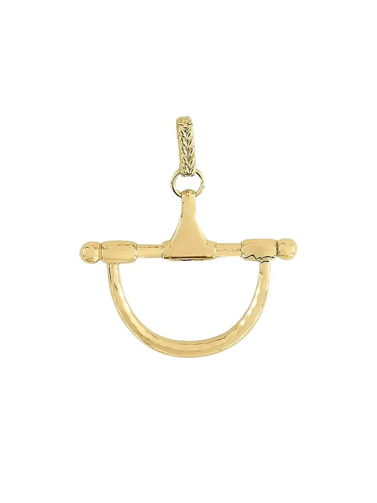 Anabel Aram Women's Cheval 18K-Gold-Plated  Horsebit Pendant - Gold