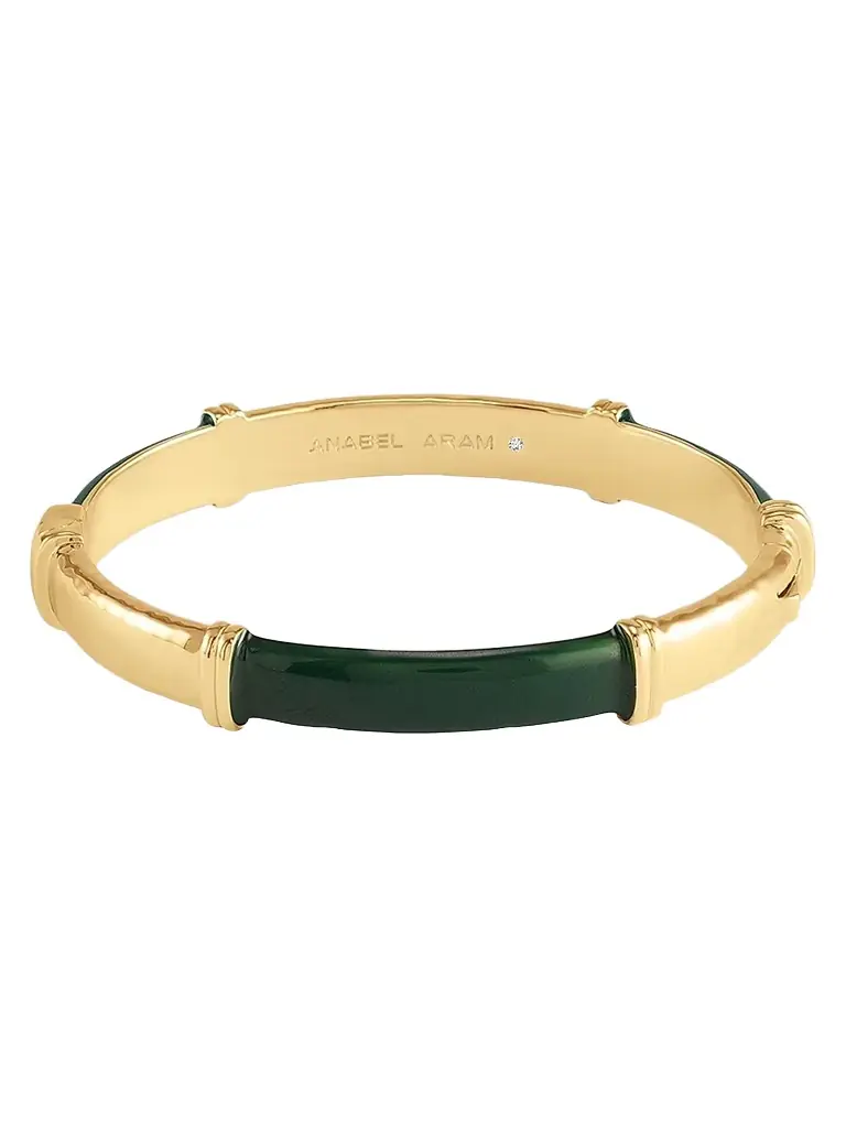 Anabel Aram Women's Forza 18K-Gold-Plated & Gemstone Bangle - Gold