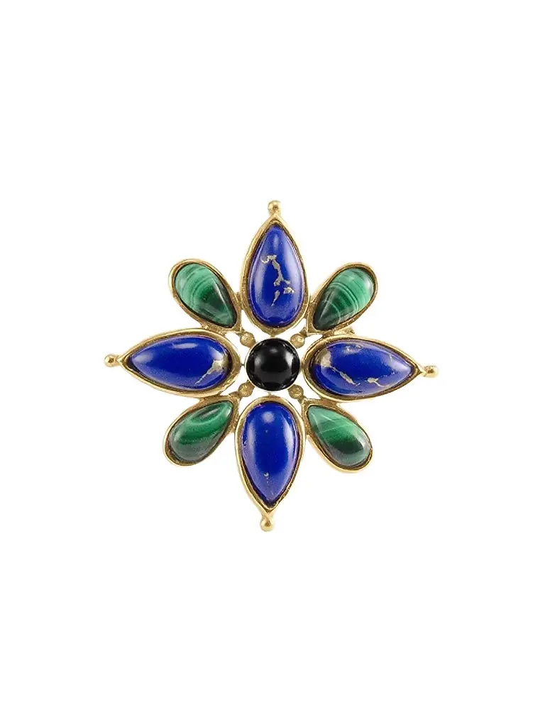 Anabel Aram Women's Forza 1K-Gold-Plated & Multi-Gemstone Flower Ring - Gold