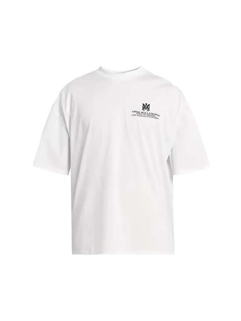 Amiri Men's Logo Cotton T-Shirt - White