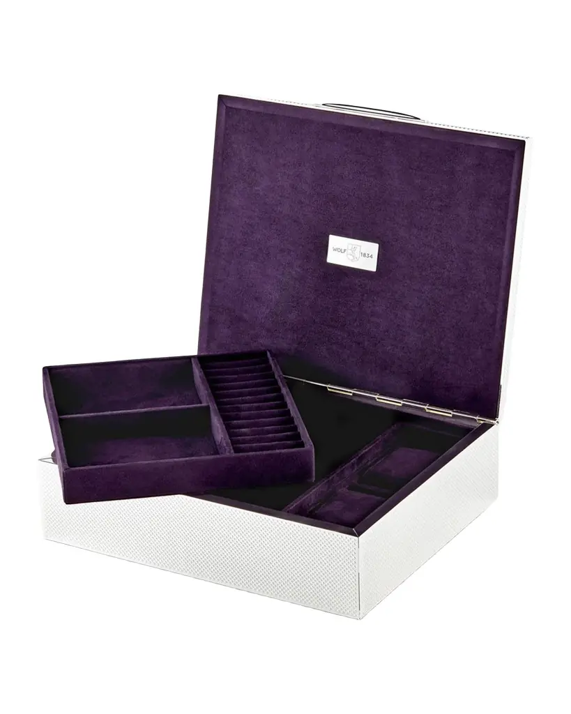WOLF Silver Watch, Jewelry, and Legacy Box