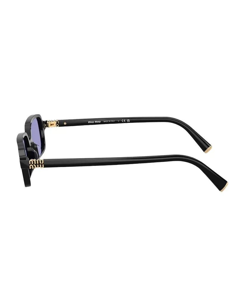 Miu Miu MU 11ZSF Acetate Rectangular Sunglasses - Women's Accessories