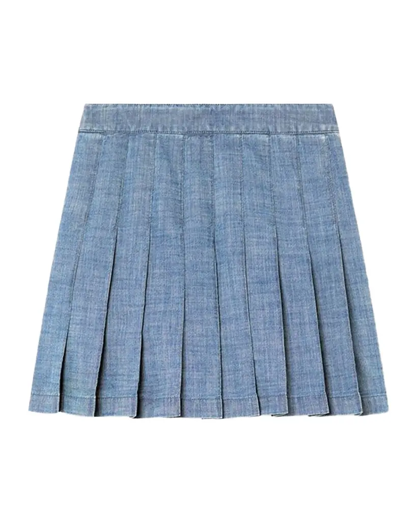 Golden Goose Girl 's Journey Girl Pleated Mini Skirt, Size -12
