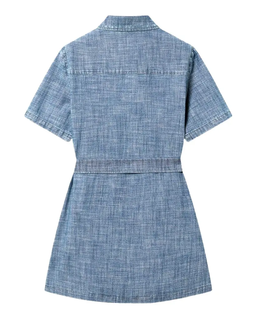 Golden Goose Girl 's Journey Cotton Belted Shirtdress, Size -12